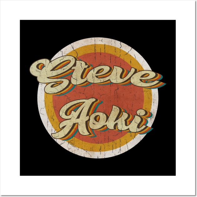 circle vintage Steve Aoki Wall Art by KewanAlasStore